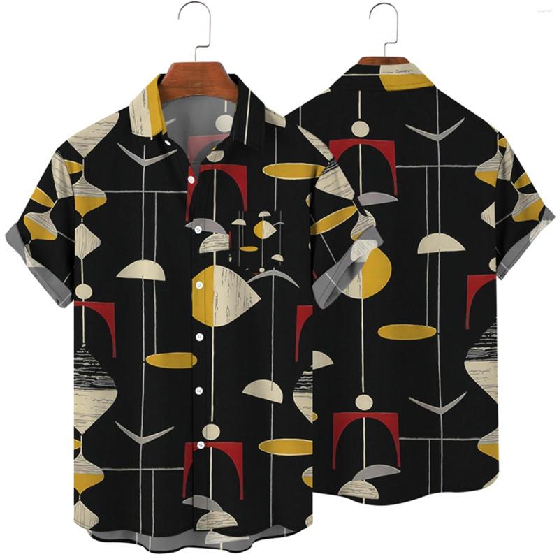 

Men's T Shirts Collar Leotard Mens Printed Short Sleeve Button Down Beach Extra Long Sleeves, Black