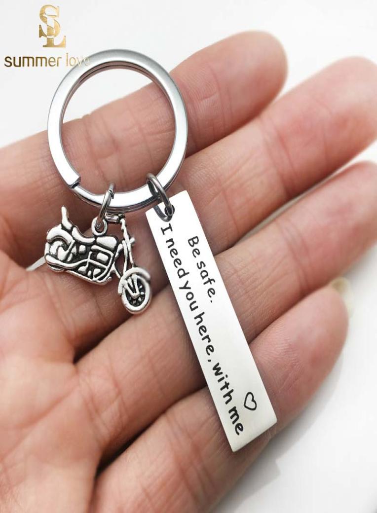 

Stainless Steel Drive safe I Need You Here with Me Keyring for Your Family Engraved Car Keychain Husband Gift Boyfriend Gift3269233