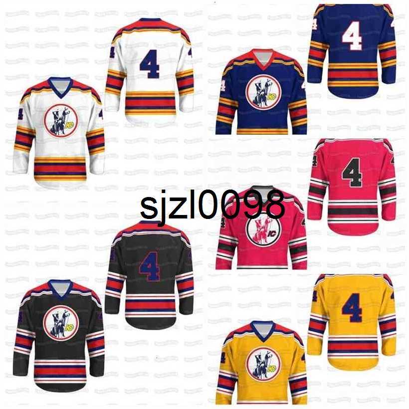 

Sj98 4 Kansas City Scouts Customs Hockey Jersey All Stitched or custom any number any name, Black
