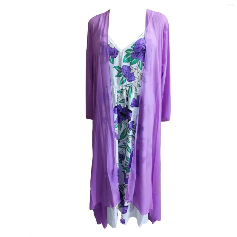 

Casual Dresses Women Print Dress V Neck Sleeveless Half Sleeve Chiffon Shawl Cardigan Two Set, Blue