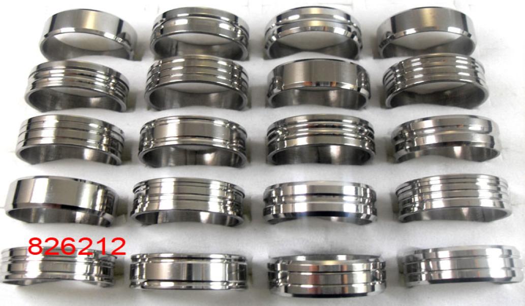

bulk lots 100pcs Silver design Mix Men Women Stainless Steel Rings Fashion Quality Band Rings Whole Jewelry Lots1191870