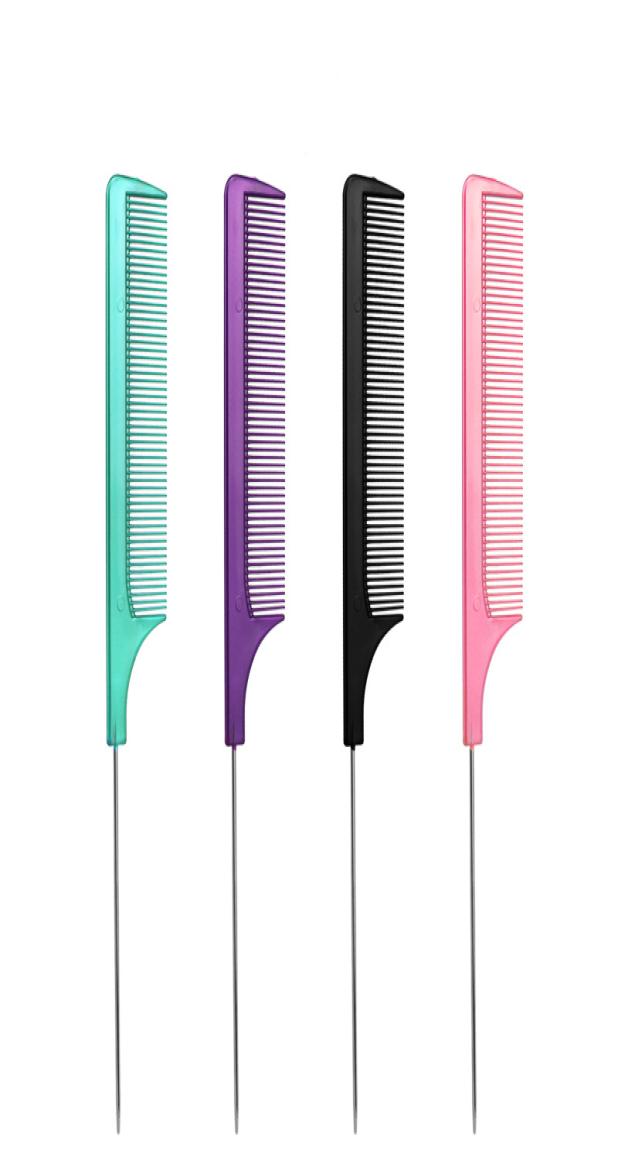 

Professional Hair Tail Comb Salon Heat Resistant Pin Rat Antistatic Separate Parting Dyeing Combs Styling Tools3799431