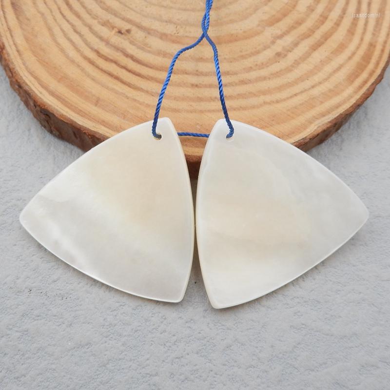 

Loose Gemstones Arrival 1 Pair Fine Jewelry Natural Shell Teardrop Beads For Making DIY Fashion Woman Earrings 35x3mm15g