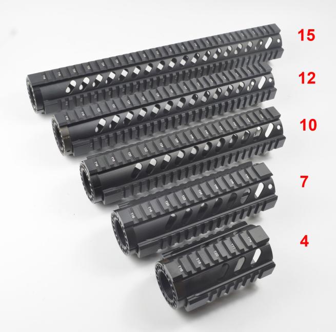 

47101215 inch Float Quad Rail Handguard Mounting rail black color9201562