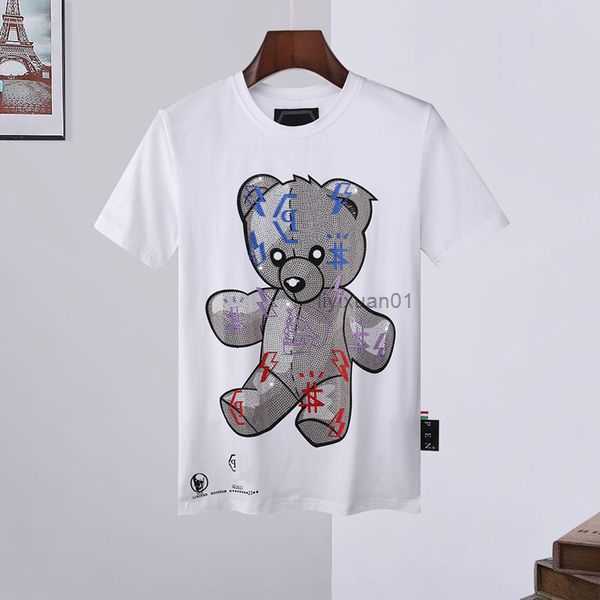 

Phillip Plain Fashion Mens Designer Shirt High Quality Letter Print Short Sleeve Round Neck Cotton Tees Size M-xxxl 15 N6SK, 18 #