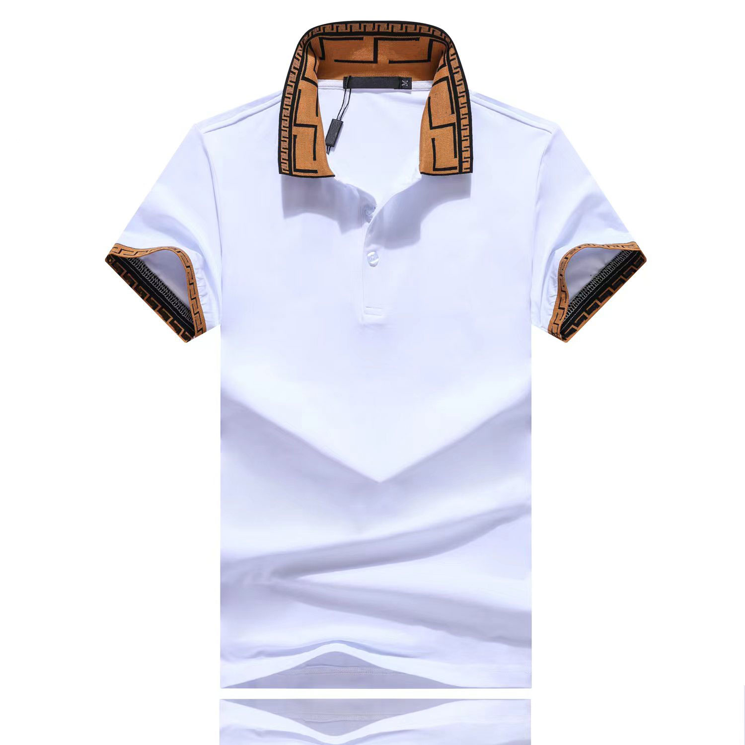 

Men's Polos Tees Hot Sales Shirt Luxury Design Male Summer Turn-Down Collar Short Sleeves Cotton Shirt Men Top