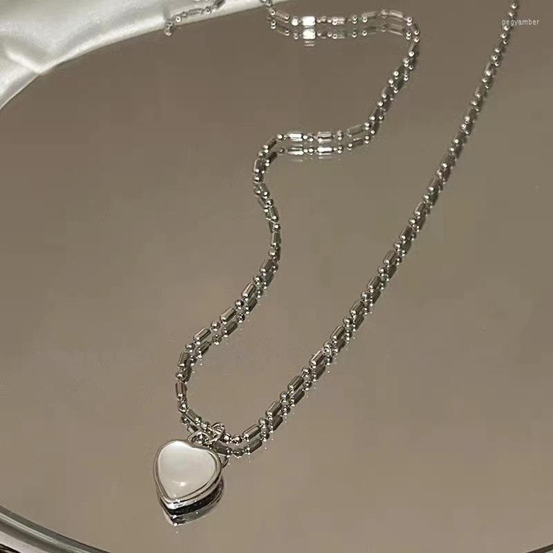 

Pendant Necklaces Elegant Heart Clavicle Chain For Women Fashion Sweet Cool Y2K Simple Choker Necklace Collar Party Jewelry