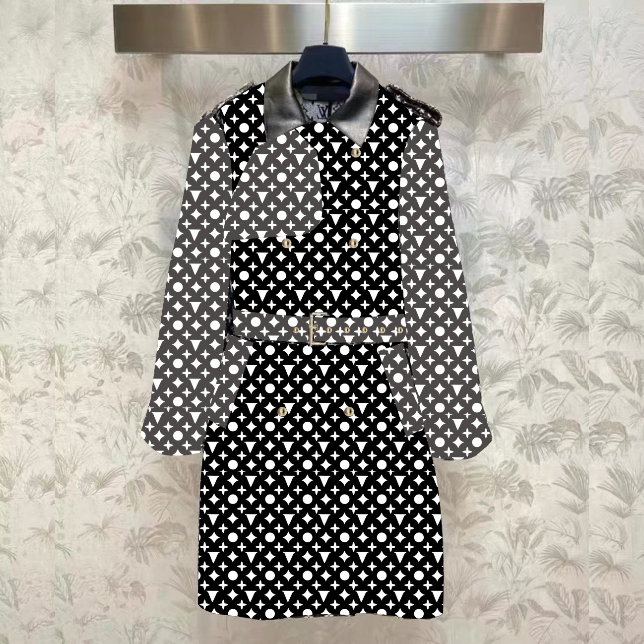 

Luxury designer womens trench coats Women Windbreaker body letters print jacket Loose Belt Coat Female Casual Long Trenchs Coat womens designer windbreaker C181, Black pant