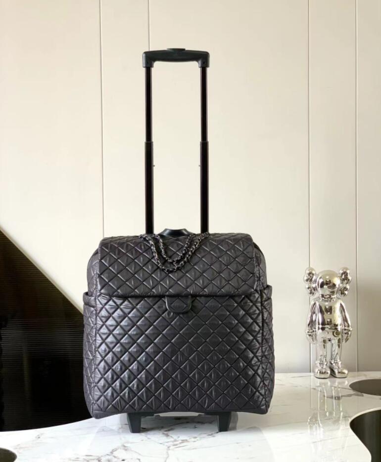 

10A luxury Boarding box designer suitcase High-end Waterproof nylon pull rod box storage bag large capacity leisure travel Rolling Luggage trolley case 45cm