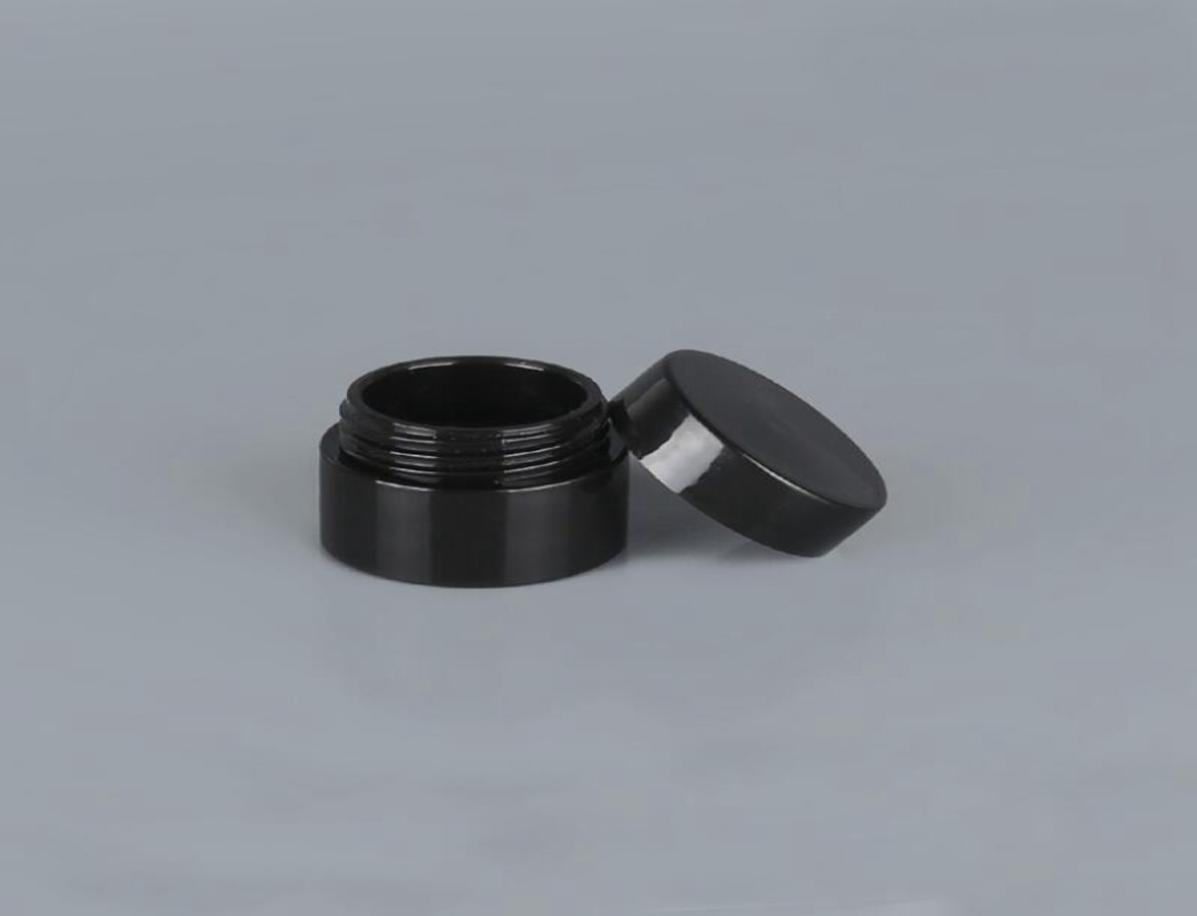 

Black Empty 5 Gram 5ML Plastic Pot Jars Cosmetic Sample Empty Container Screw Cap Lid for Make Up Eye Shadow Nails Powder RRD30536628797