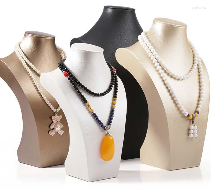 

Jewelry Pouches Fashion Necklace Display Shelf Nice Design Hanger High Quality Bust Model Rack Women's Favourites Colors Large