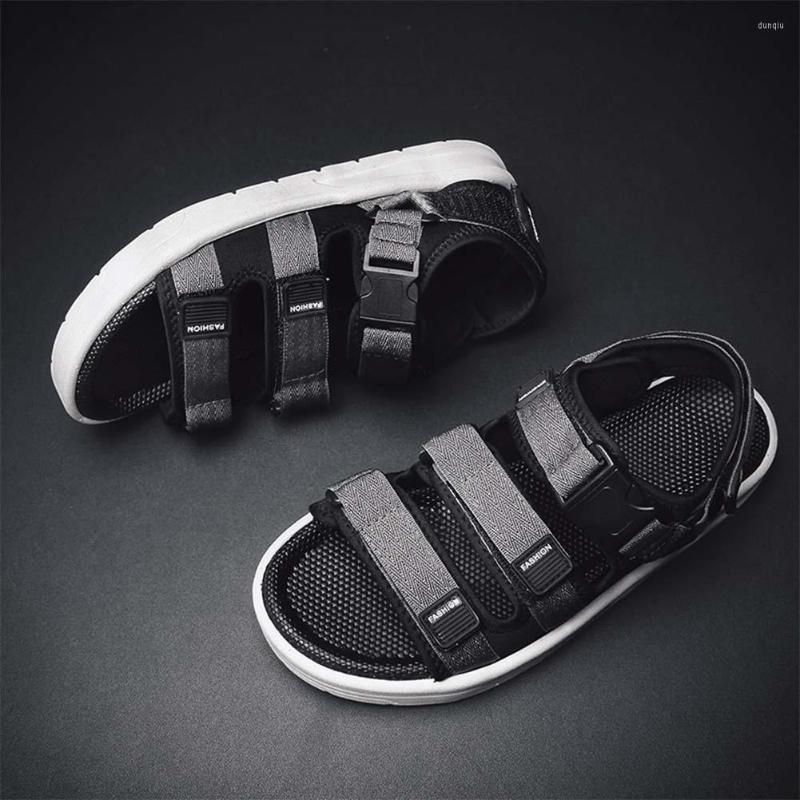

Sandals 2023 Summer For Men Non-slip Soft Sole Outdoor Slippers Shopping Thick Casual Wear On Beach Shoes, Grey