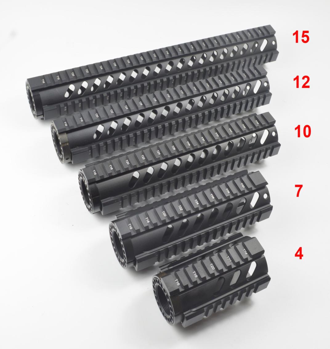 

47101215 inch Float Quad Rail Handguard Mounting rail black color6872704