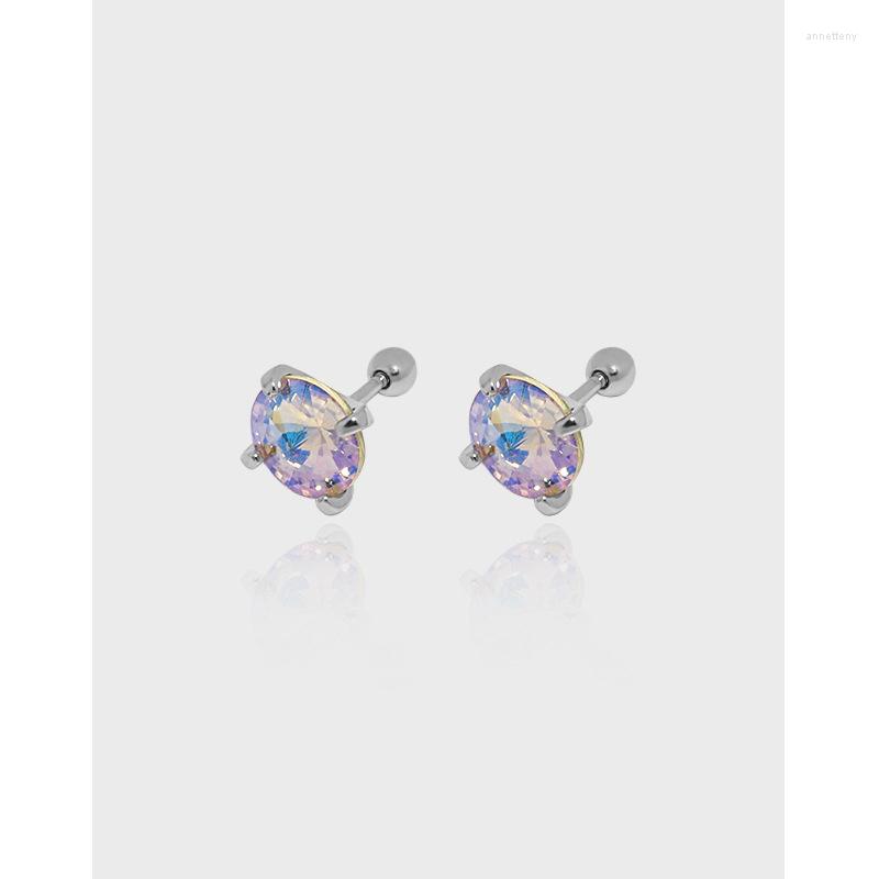 

Stud Earrings Zircon Beads Studs Earring Simple Fashion Jewelry Aros Aesthetic 925 Silver Original Korean For Woman 2023 Trend Accessories