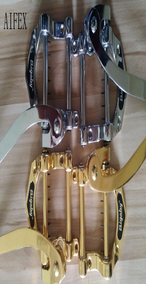 

Vintage B5 Guitar Vibrato Tremolo Tailpiece Gold And Chrome electric jazz For Bridge Tailpiece for Tremolo Vibrato Hollowbody Arch9777918