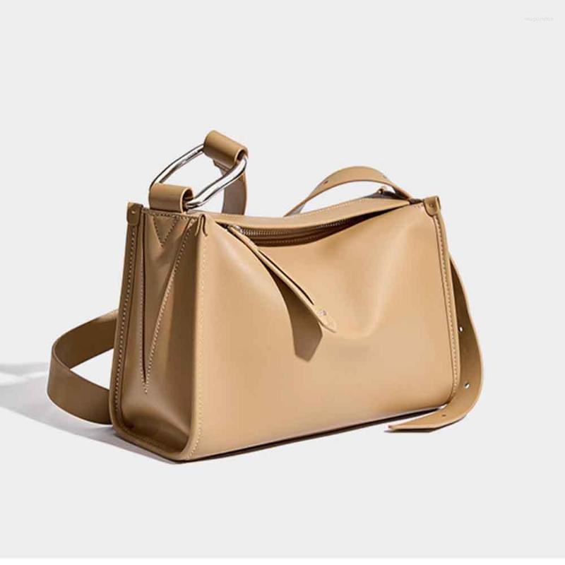 

Evening Bags MS Luxury Woman Pillow Shoulder Soft Cowhide Handbag And Purse Simple Style Chic Lady Satchel Messenger Tote 2023, Black