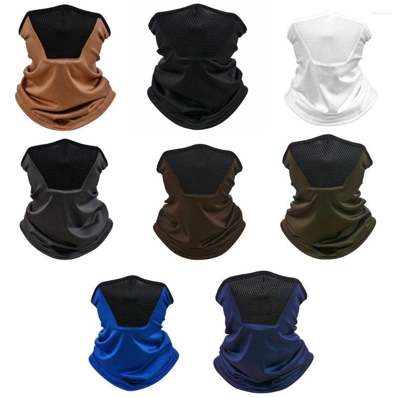 

Scarves Summer Sunscreen Mask Breathable Silk Uv Protection Face Cover Mesh Cycling Sun
