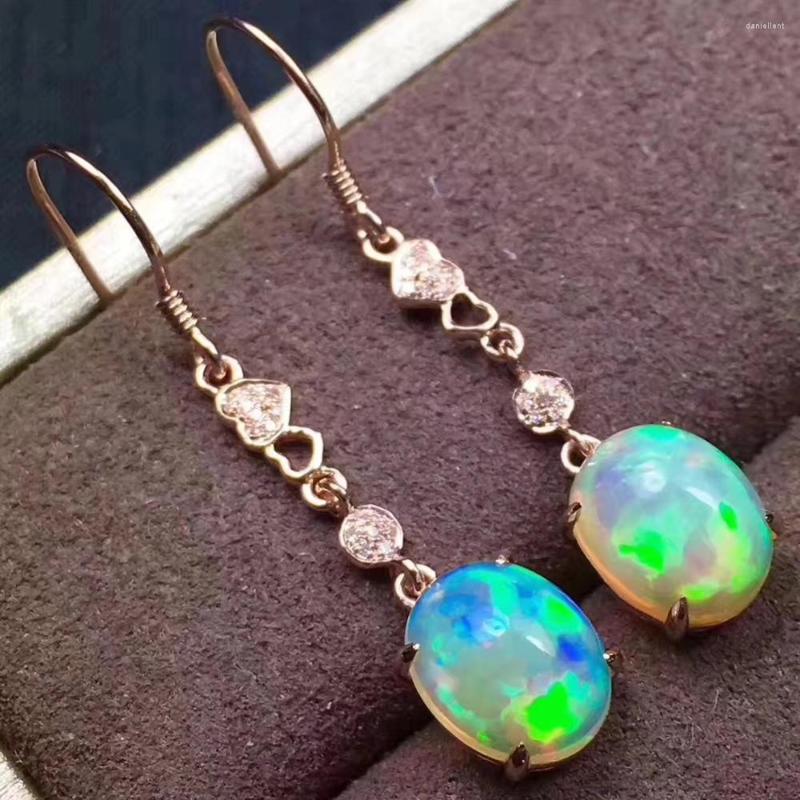 

Stud Earrings Elegant Gift For The Birthday Fashion OPal Earring 925 Sterling Silver Fahshion Natural Real
