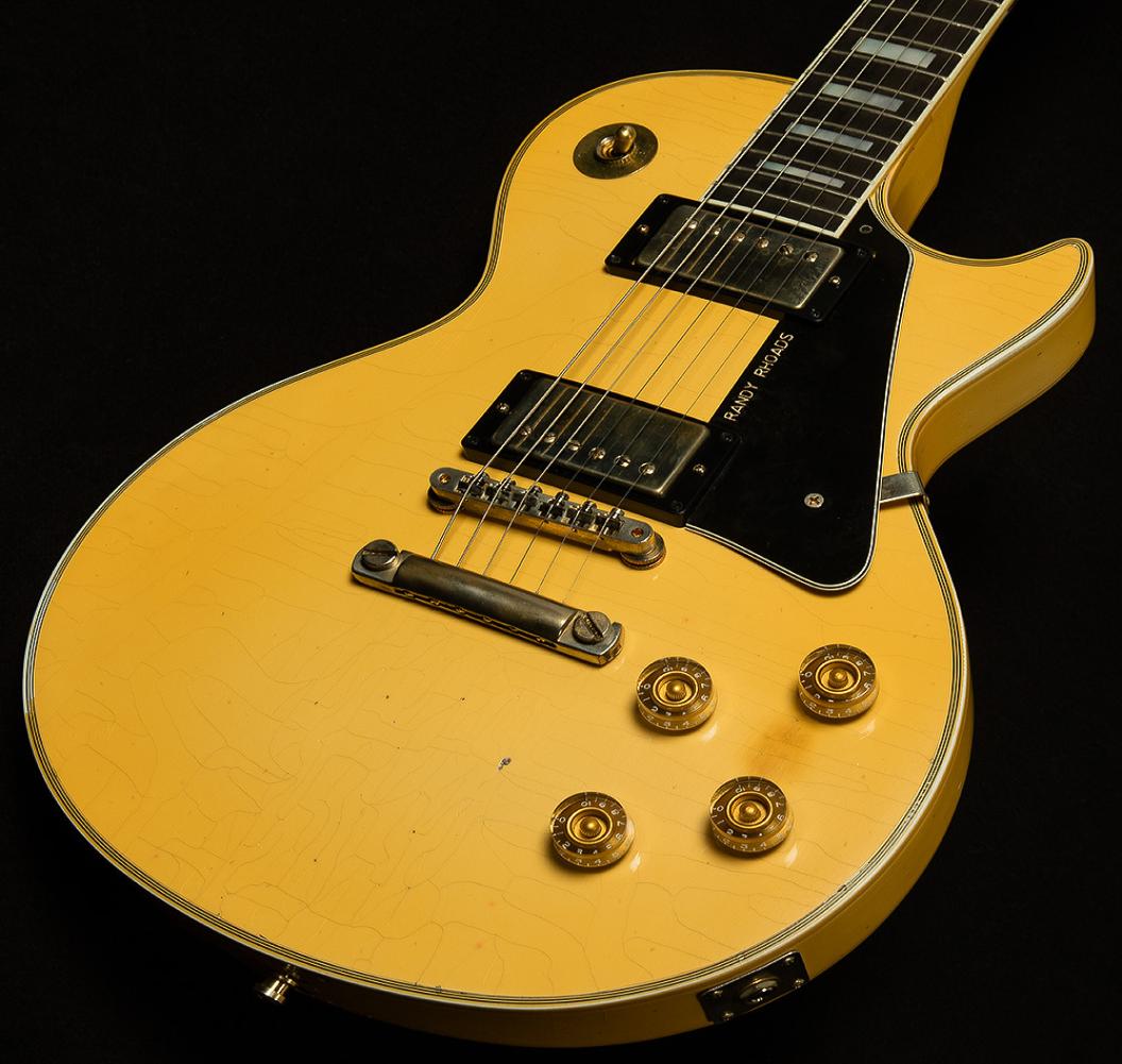 

Custom Shop Heavy Relic Randy Rhoads 1974 Antique White Cream Electric Guitar ABR1 bridge 1 Piece Neck Small D Profile Ebony Fr3497163