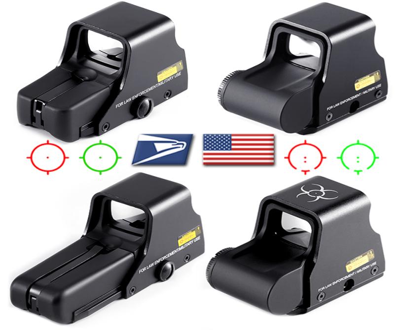 

551 552 553 558 Red Green Dot Holographic Sight Scope Hunting Red Dot Reflex Sight Riflescope with 20mm Mount for Airsoft Gun G2028931