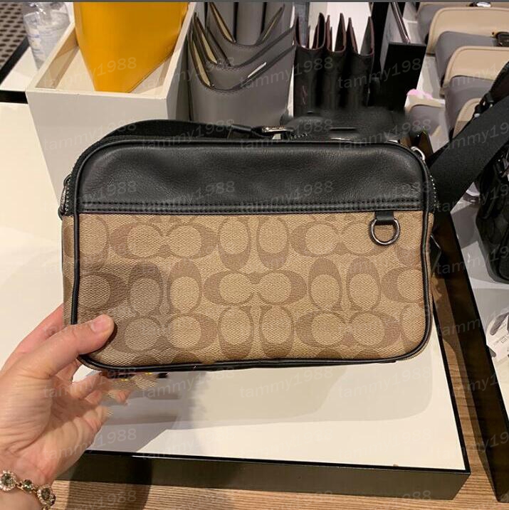 

7A Genuine Leather Mens Black Graham Cross Body Camera Bags Designers Crossbody Bags Fashion Shoulder Bag Flaps High quality Women shoulder bags 20cm