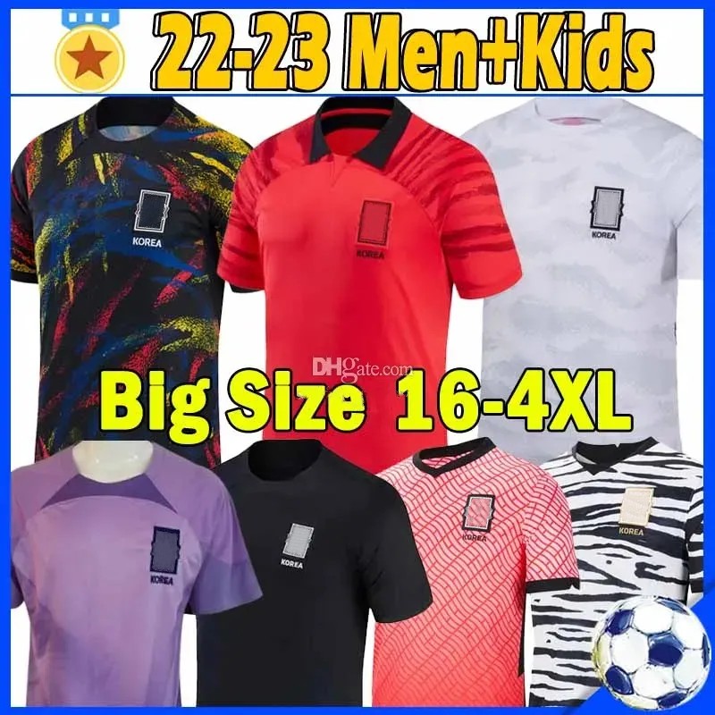 

2023 South Korea Soccer Jerseys World Cup SON HYUNG 21 22 KIM LEE KIM HO JERSEY Classic Vintage Custom Training Goalkeeper Men Football Shirts Kids Kits, 2022 away