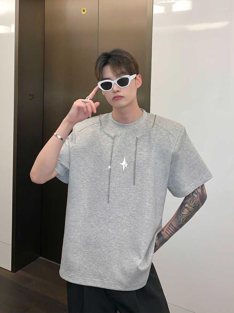 

Men's T Shirts Er0473 Fashion Men's Tops & Tees 2023 Runway Luxury European Design Print Party Style T-Shirts Clothing, Black