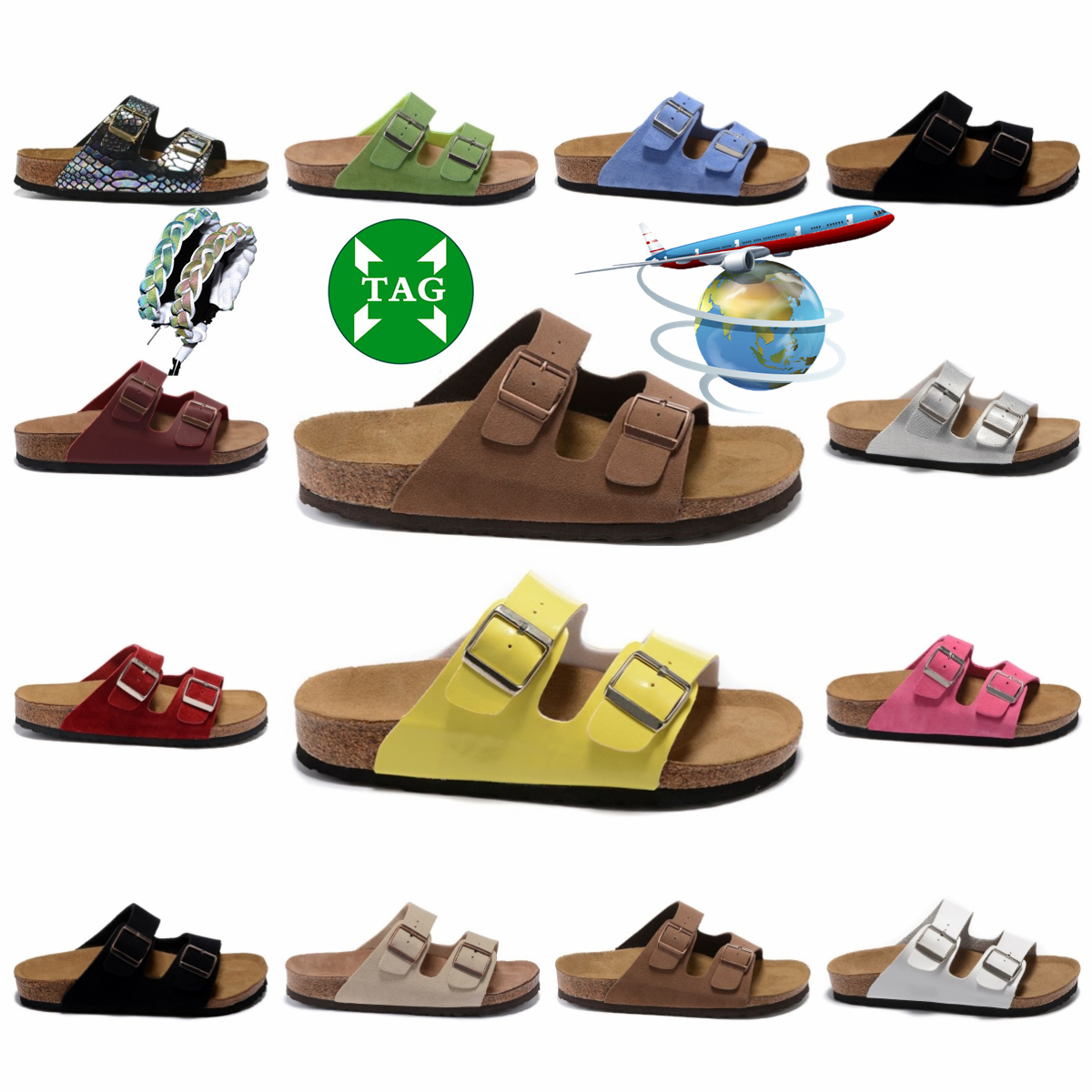 

2023 Designer Sandals Bikens arizona Mens Women Brown Birko outdoors mens Clogs Flip Flop Slippers buckle strap flat Casual shoes 36-45, Blue