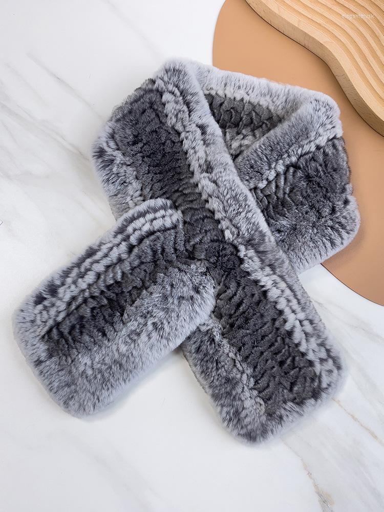 

Scarves Pudi Women Real Fur Scarf Winter Girl Female Shawl Ring SF210