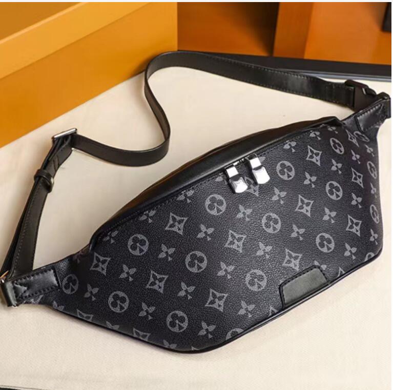 

Top Quality Men's Waist bags chest bag pu leather soft perfect craftsmanship marsupio rionera Wholesale Fashion Women Bags, 7055 black plaid