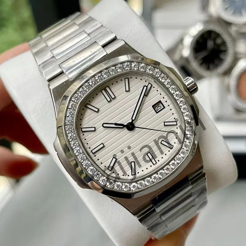 

Luxury Automatic Mechanical Mens Watch 40mm Diamond Watches All Stainless Steel 2813 Movement brown fashion wristWatch, Tool
