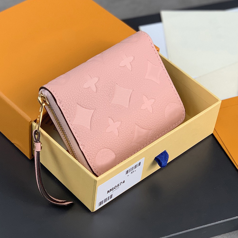 

zippy wallet Luxury coin purse Designer mini zipoer Wallet 5 Colors With Box