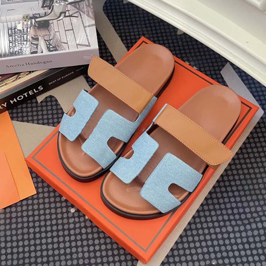 

2023 Mens Womens Designer Sandals H platform sandal men women slides thick bottom flip flops summer flat shoes casual beach sandale genuine leather, #7