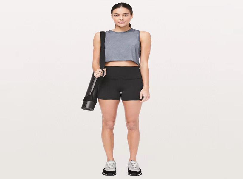 

yoga align short New Through high waist Women Yoga Shorts Solid Sports Gym Wear Breeches leggings Elastic Fitness Lady Yoga Short 2822653, Purple