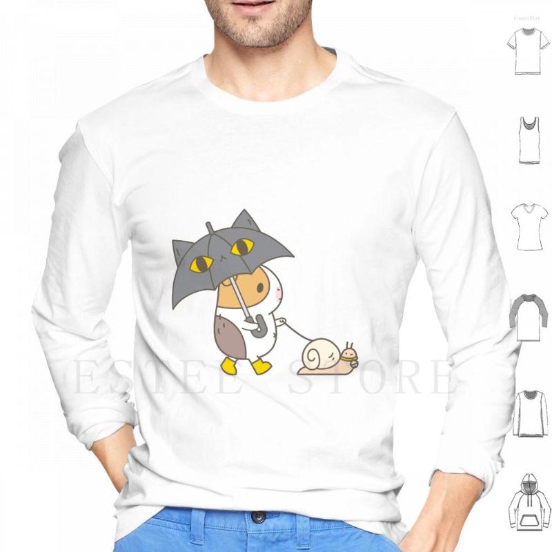 

Men' Hoodies Sweatshirts Bubu the Guinea Pig Rainy Day Long Guine Kawaii Snail Snails, M-hoodie-navy