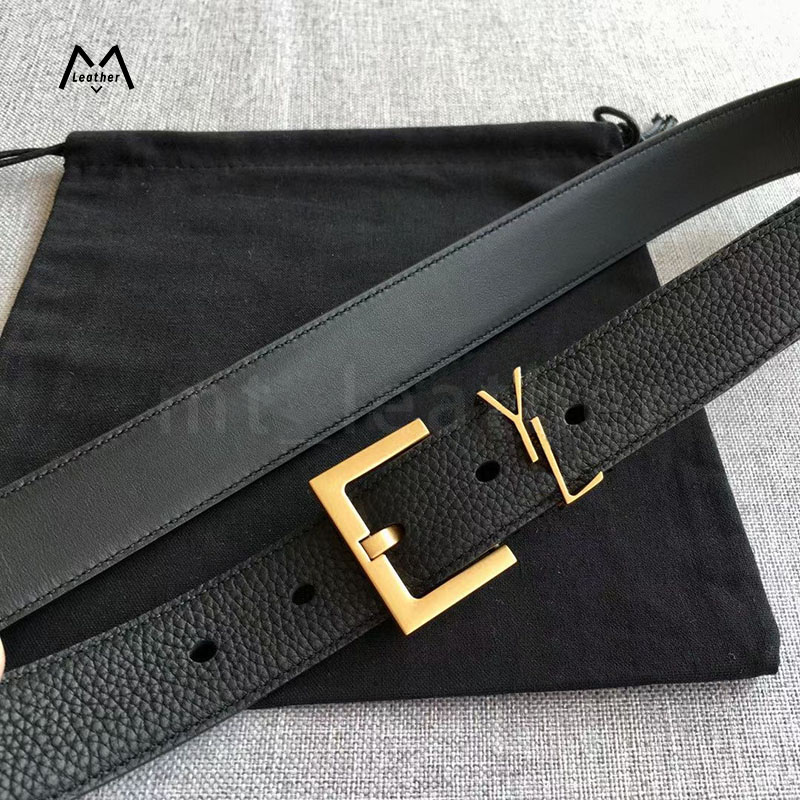 

Women's belt Genuine leather 3.0cm 2.0cm wide high-quality women's designer Belt Y buckle black belt gold copper buckle