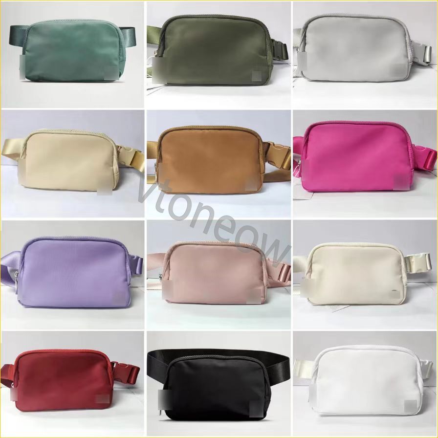 

Lu Yoga bag Everywhere belt bag Outdoor sport yoga waist bag women men gym elastic adjustable strap zipper fanny pack risewei wholesale bag super capacity 1L and 2L