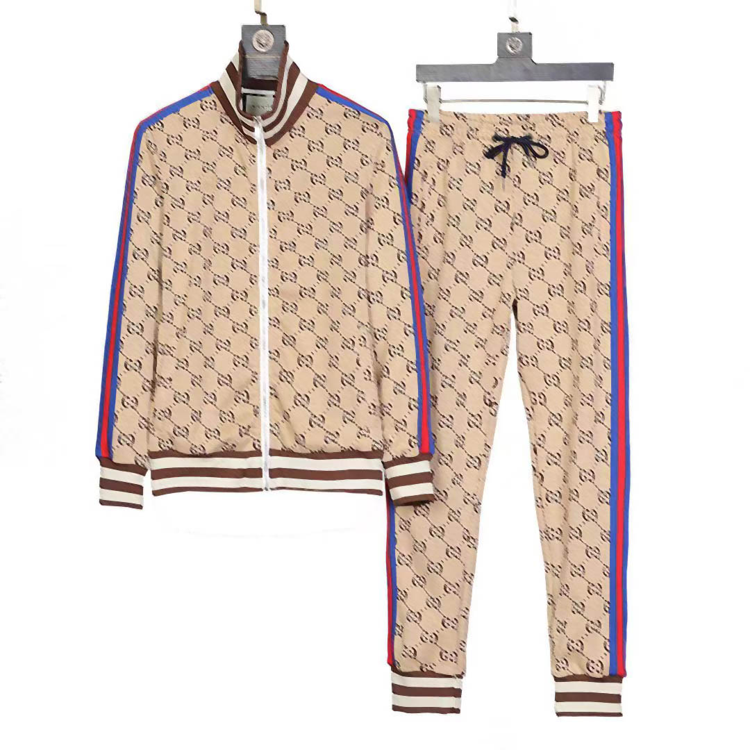 

Men's sportswear classic letter printing autumn and winter fashion jacket Women's sportswear High quality running street clothing two-piece set