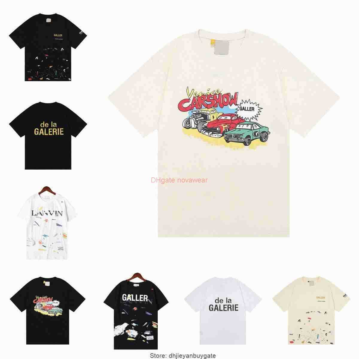 

Men designer t shirts Galleries top graffiti Short sleeves 2023SS Skeleton car print t shirts Round Neck Pullover couple tee Cotton High Street, 10