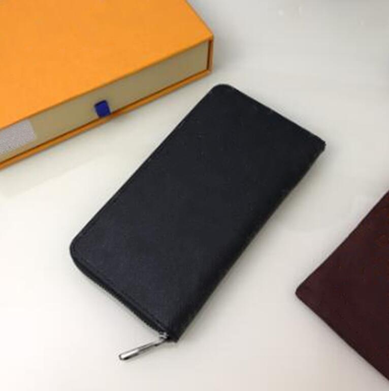 

Quality Designer Women Wallet Men original box card holder Purse damier checked flower letters lady handbag, Brown flowers