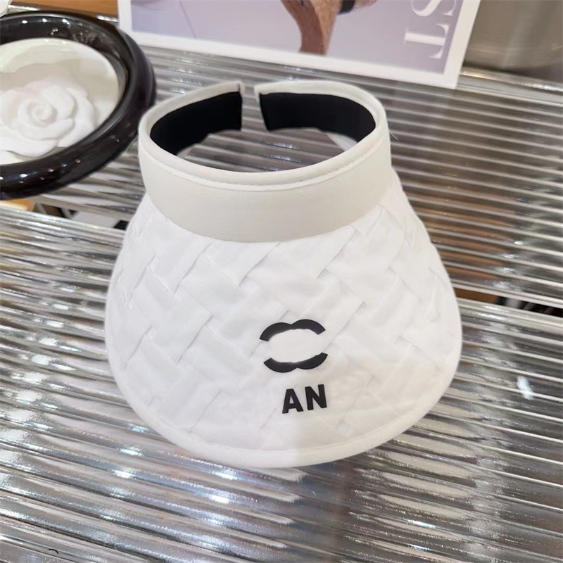 

Sun Hat Designer Cap Women Men Casquette Visor Top Empty Caps Hats Mens Bucket Hat Outdoor Visor Cap Summer SunHat Pleats Caps 8 Colors, Black