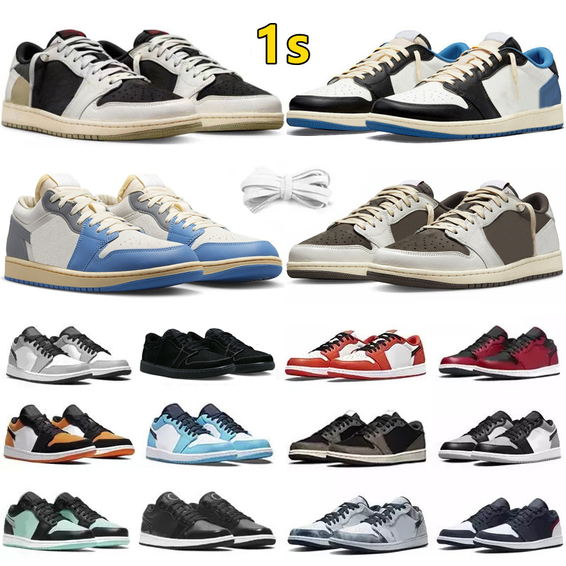 

Jumpman 1 low 1s Mens Basketball Shoes UNC Grey Ts x Olive Reverse Mocha Shadow Gold Toe Bordeaux Mismatched Magenta Men Women Trainers Sports Sneakers Sneaker, Color#10