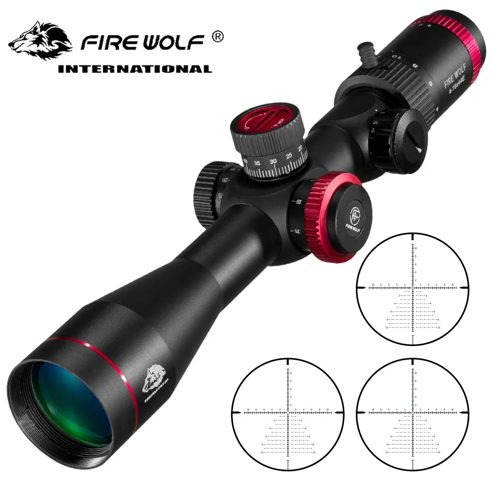 FIRE WOLF QZ 4-16X44 IR FFP Hunting Scope First Focal Plane Riflescopes Tactical Glass Etched Sniper Optical sight For hunting-image-1066322179