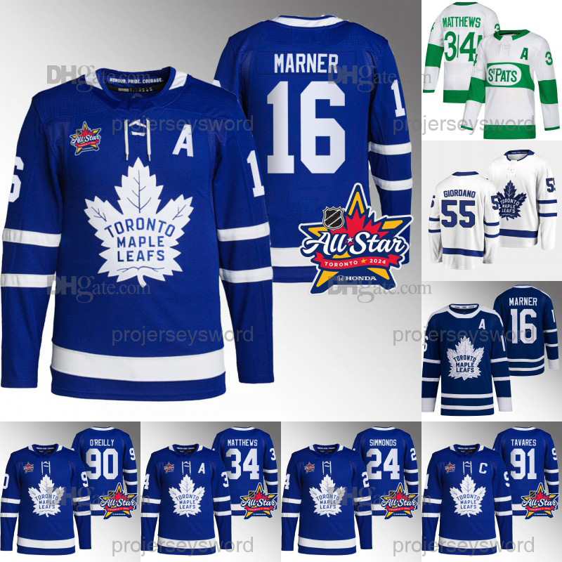 

Toronto Mitchell Marner Maple Leafs 2024 All-Star Jersey Auston Matthews Ryan O'Reilly John Tavares William Nylander Mark Giordano Jake Muzzin Morgan Rielly Jerseys, Youth 2022 reverse retro jersey