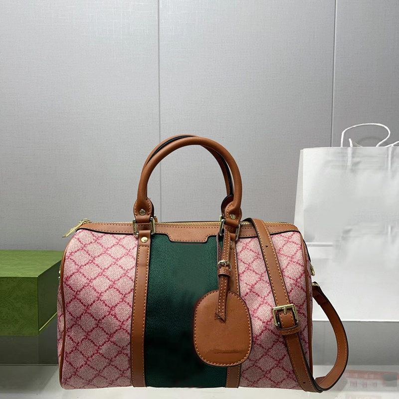 

Designer Tote Bag Women Handbags Luxury Boston Bags Gletters Printed Duffel Handbag Large Capacity Shoulder-bag Canvas Top Quality Lady Travel Handbag Crossbody, 32*21cm