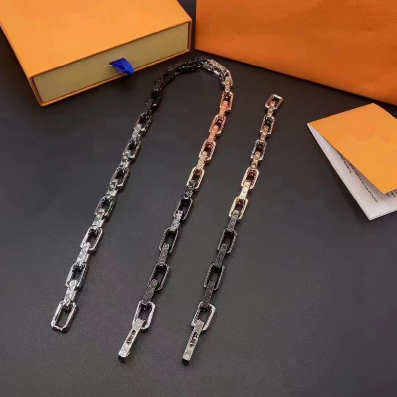 

23 New Luxury Jewelry Splice Men's Necklace Fashion Simple Bracelet Personalized Accessories