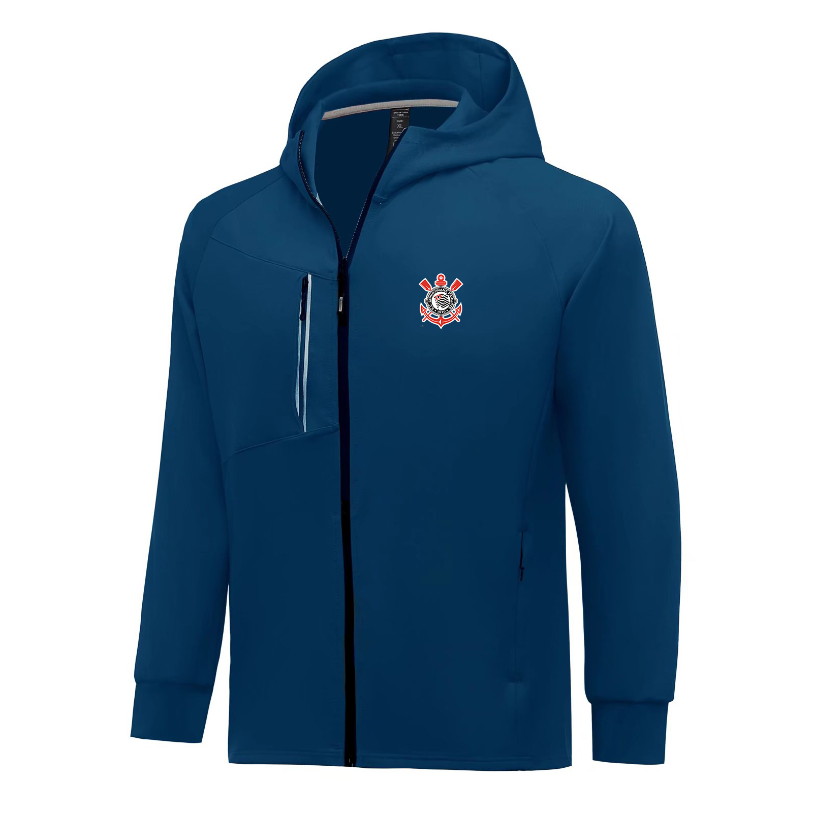 

Sport Club Corinthians Paulista Men's Jackets Autumn warm coat outdoor jogging hooded sweatshirt soccer fan jacket, Red