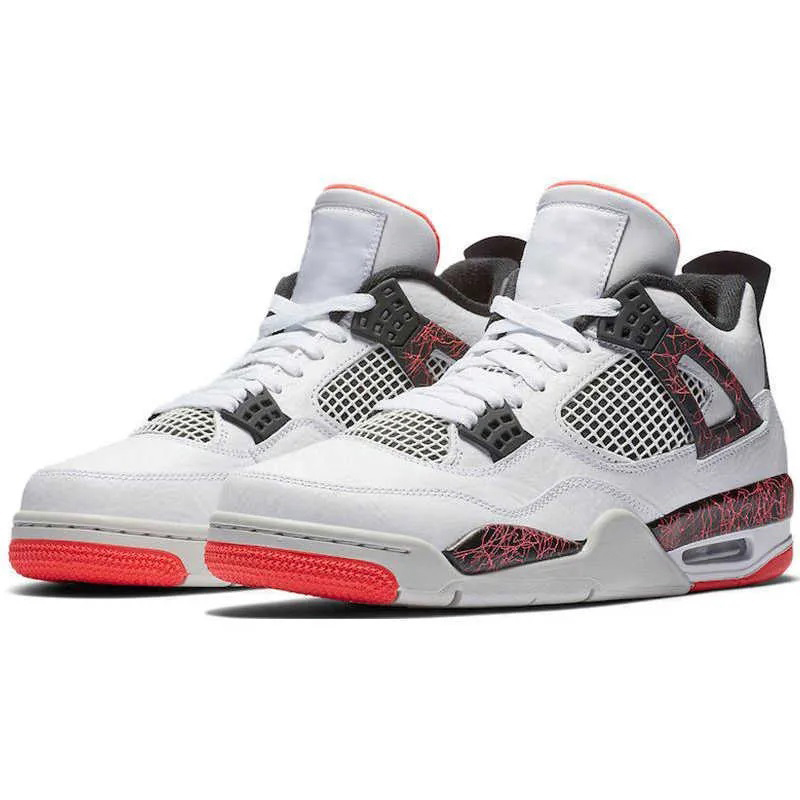 

Jumpman 4 Sports shoes 4s sneakers j4 basketball shoes Red Thunder Infrared Black Cat Bred University Blue Sail Cool Grey Deep Sea Black Shimmer Royalty Mens Trainers, 27