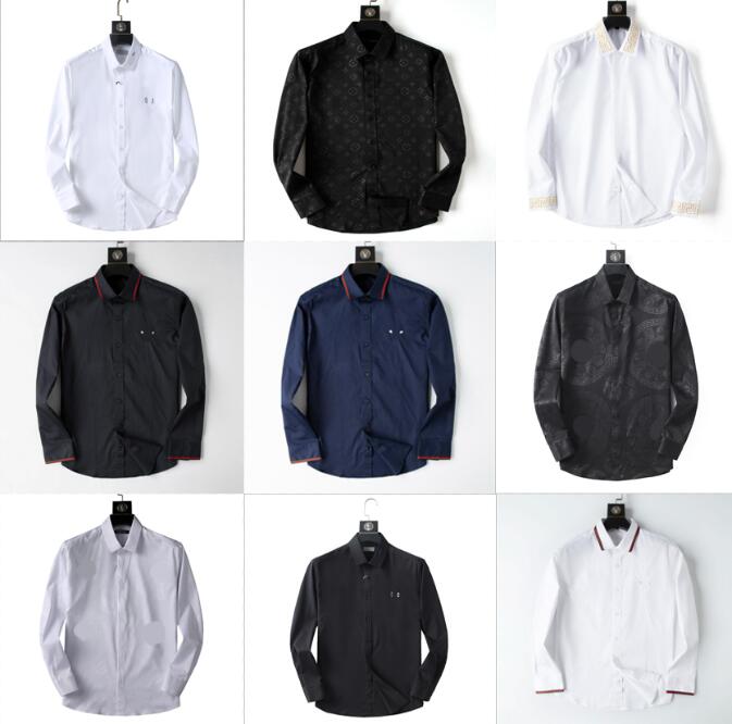 

Men's Standard-Fit Long-Sleeve Micro-Check Shirts Patch Pocket Thin Soft Cotton White/red Lines Checked Plaid Casual Shirt