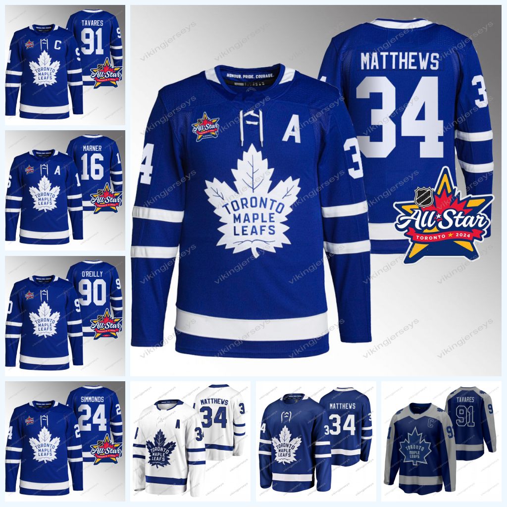 

Maple Leafs 2024 All-Star Jersey Auston Matthews Ryan O'Reilly John Tavares Mitchell Marner William Nylander David Kampf Jack Campbell David Kampf Kerfoot Toronto, White